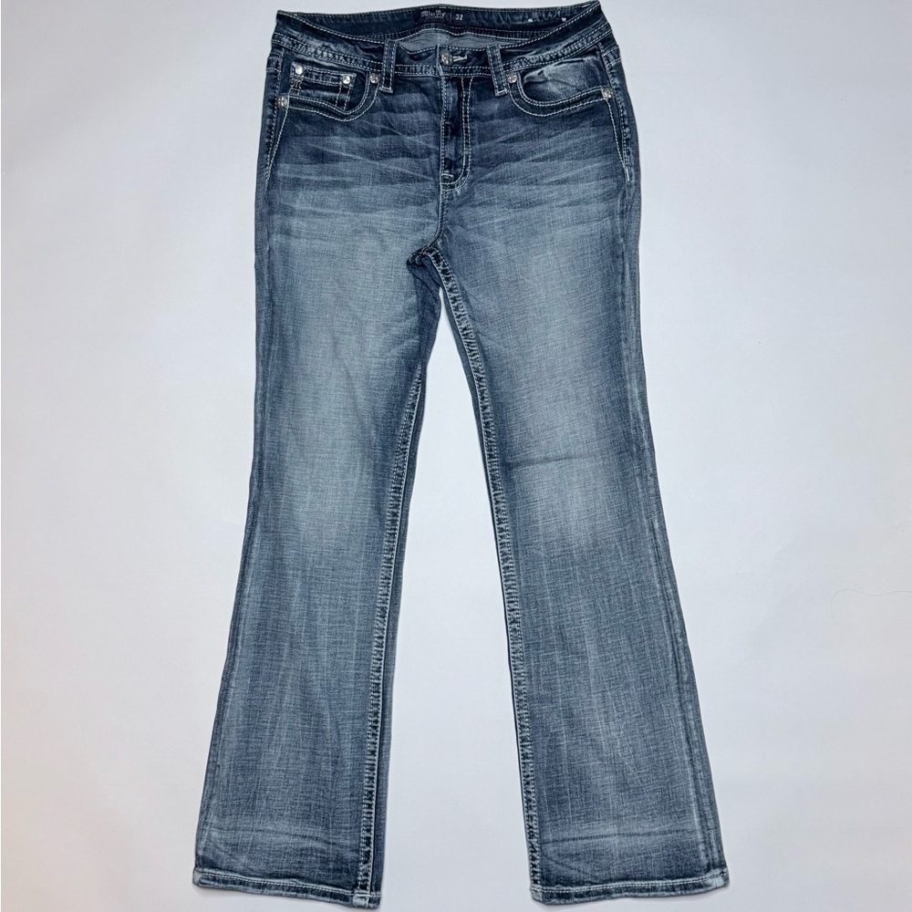 Miss Me Faded Blue Boot Cut Jeans